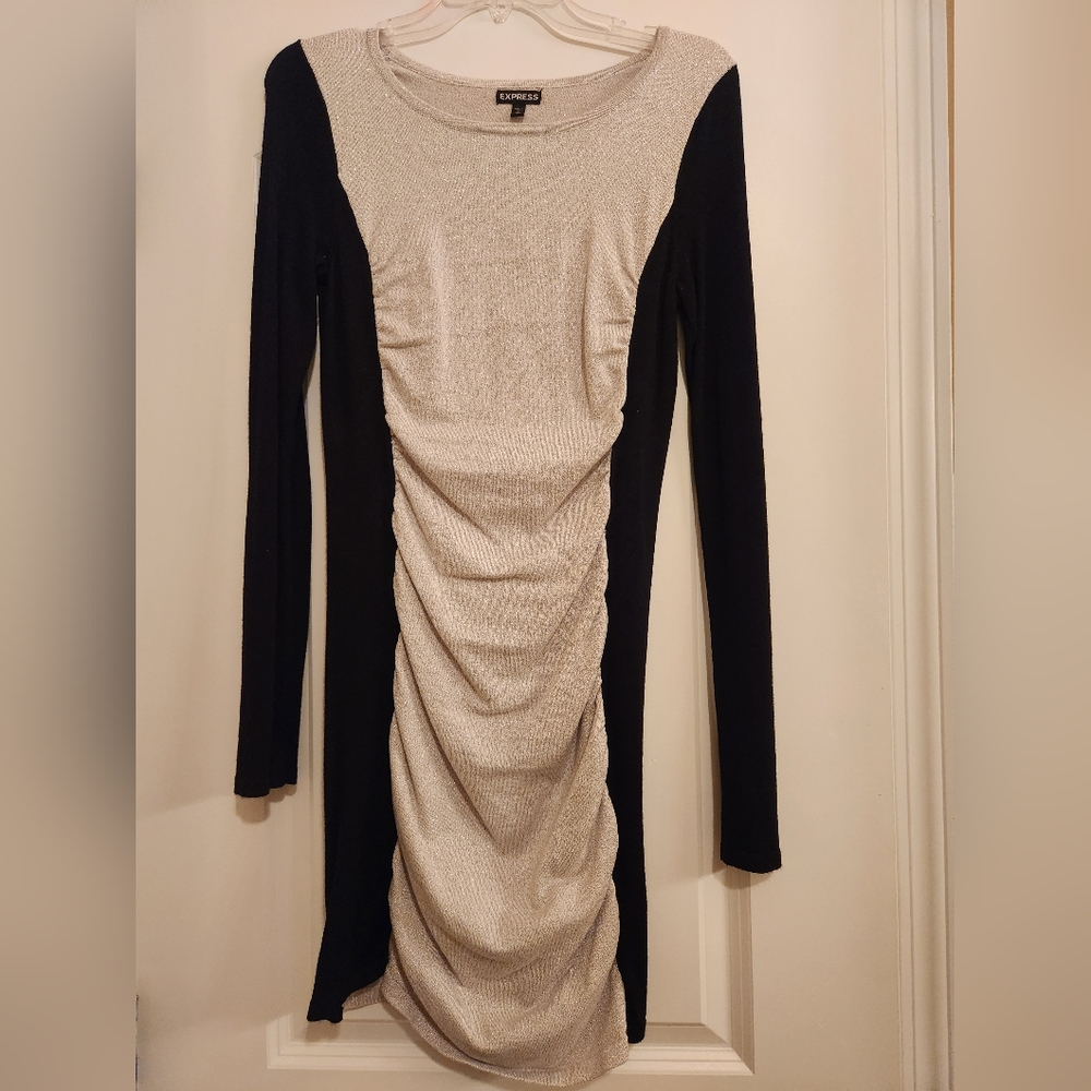 Black and silver dress